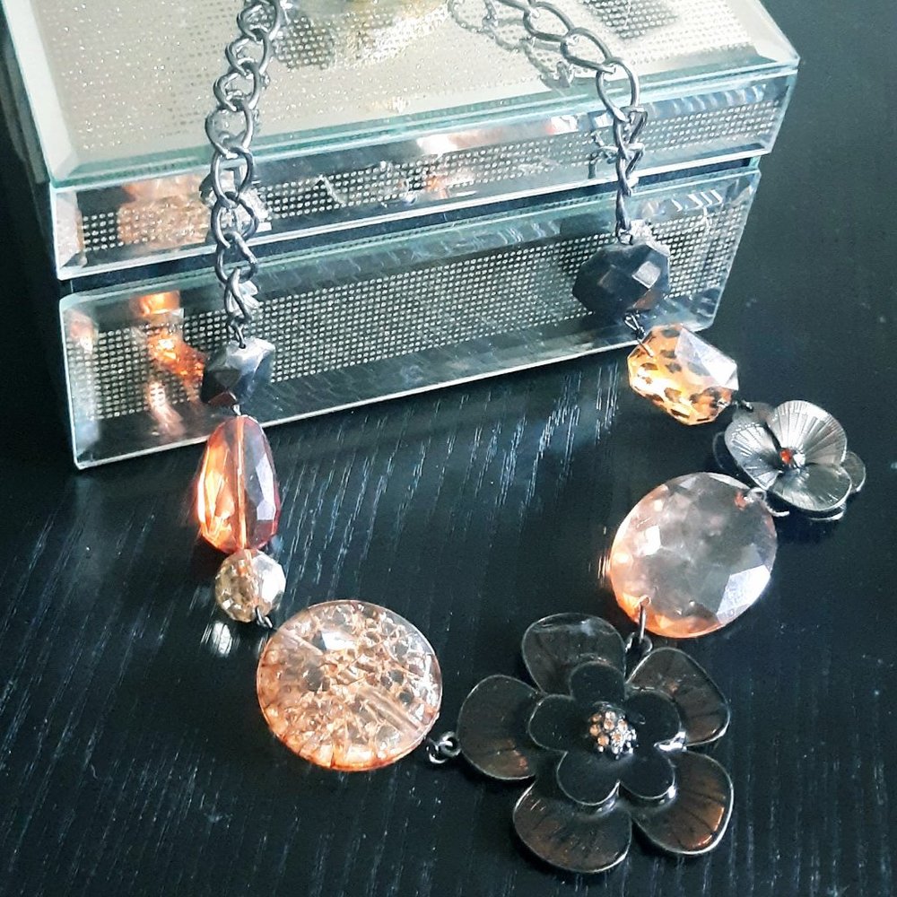 Floral "Bib" Adjustable Necklace BOGO 50% Off!